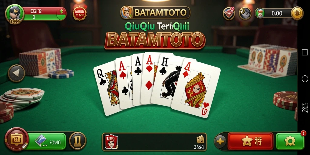 Screenshot utama dari gameplay QiuQiu yang seru.
