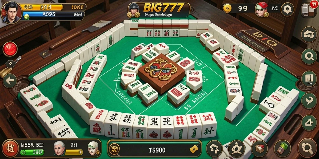 Screenshot gameplay BIG777 menampilkan keseruan permainan Mahjong.
