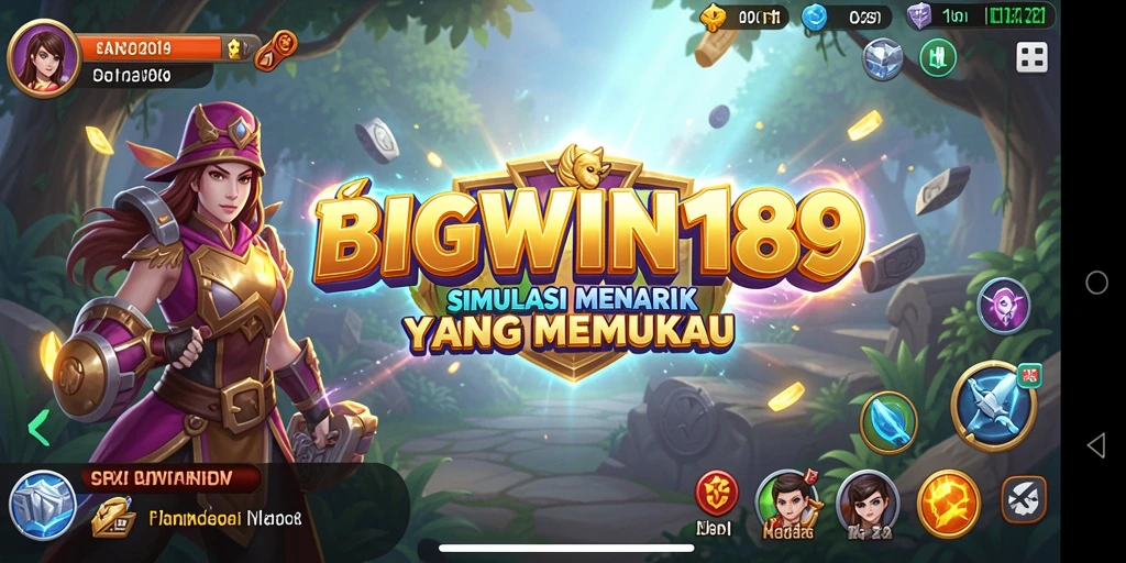 Tampilan gameplay dinamis dan penuh warna di BIGWIN189.