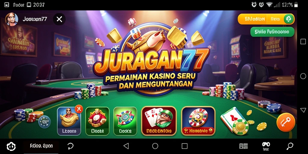 Tampilan gameplay seru dari JURAGAN77 dengan grafis yang menarik.