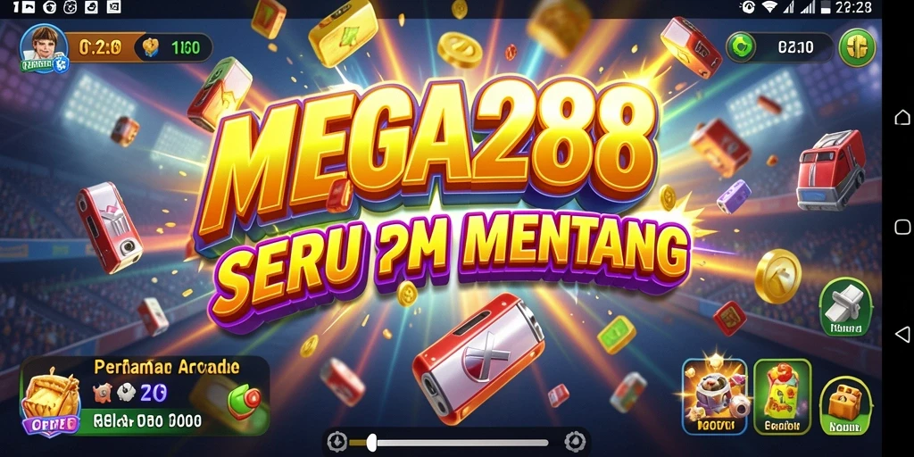 Tampilan gameplay seru MEGA288 dengan berbagai tantangan menarik.