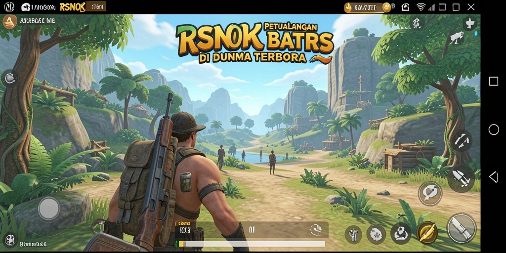 Tampilan gameplay RSNOK yang penuh petualangan di dunia terbuka.