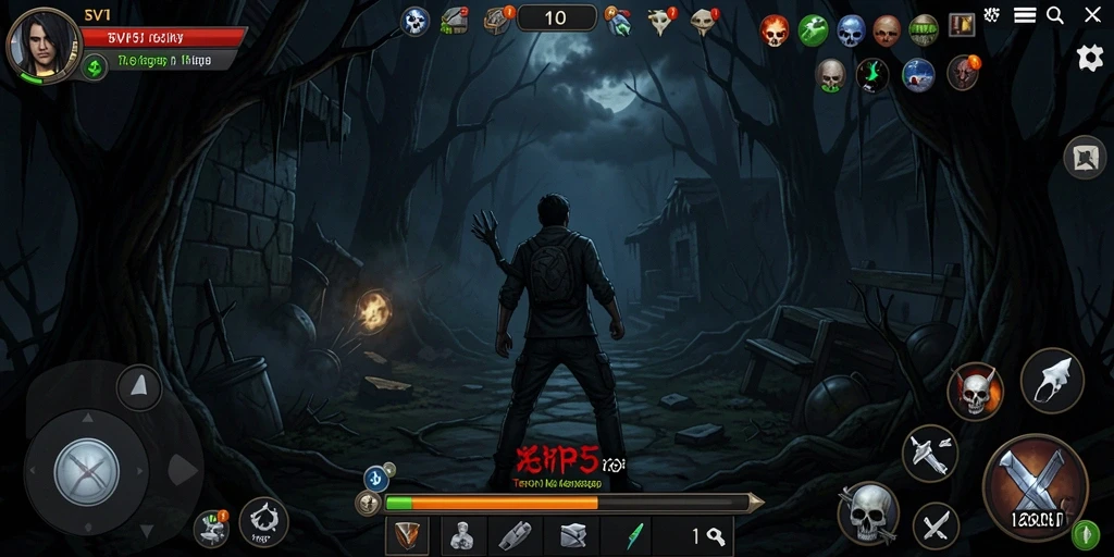 Tampilan gameplay menegangkan dari SVIP5 yang penuh dengan kegelapan.